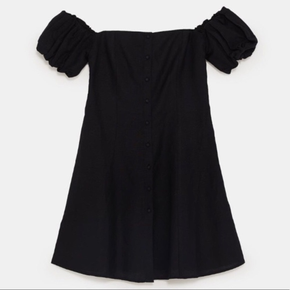 Zara Premium Denim Collection OffTheShoulder Dress - Picture 2 of 7